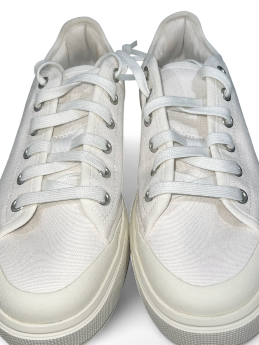 Adidas x Stella McCartney Canvas Sneakers- White |Wmn9| NWT